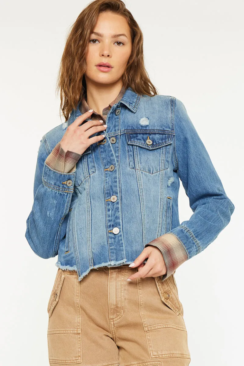 Bianca Distressed Denim Jacket
