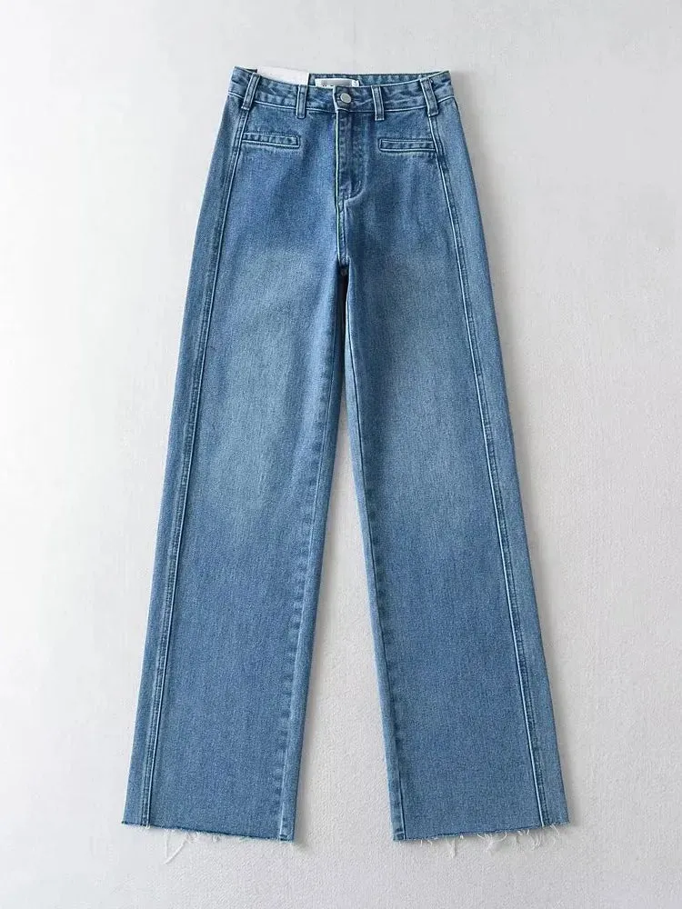 Bianca Straight-Leg Denim