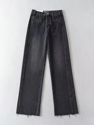 Bianca Straight-Leg Denim