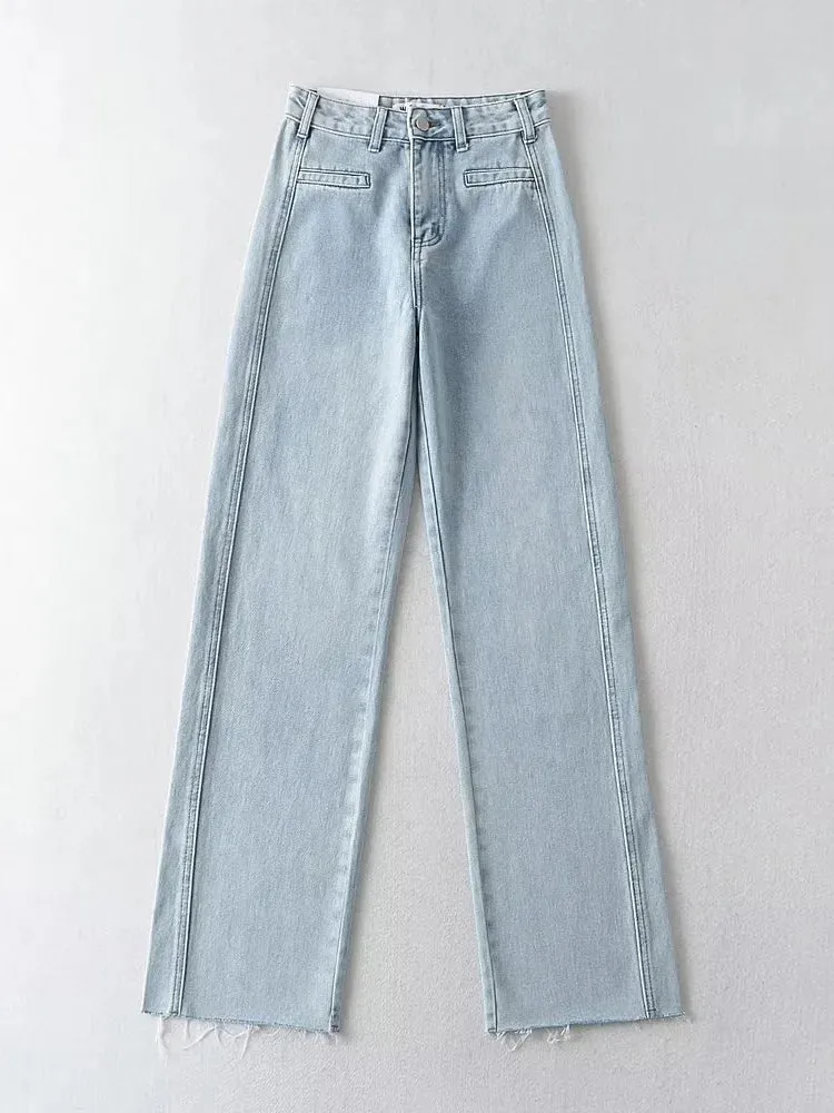 Bianca Straight-Leg Denim