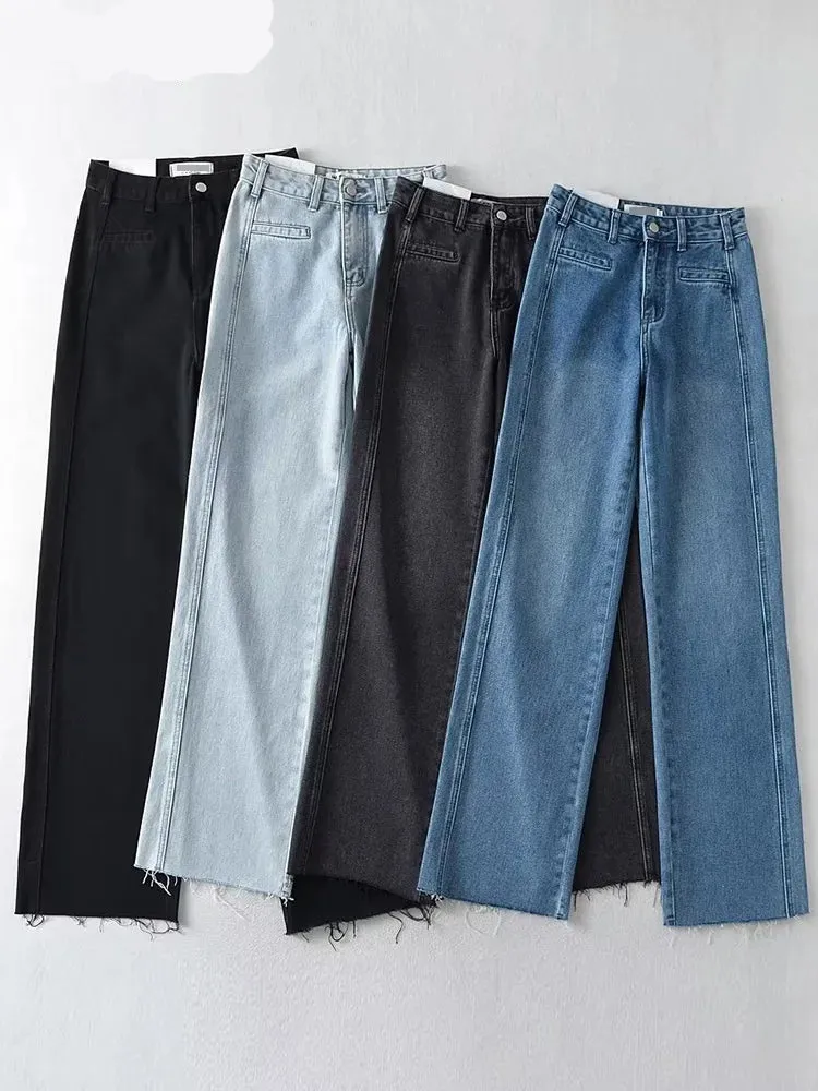Bianca Straight-Leg Denim
