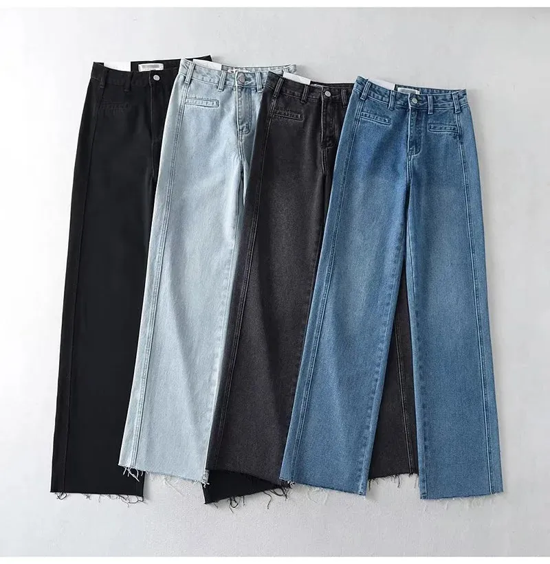 Bianca Straight-Leg Denim