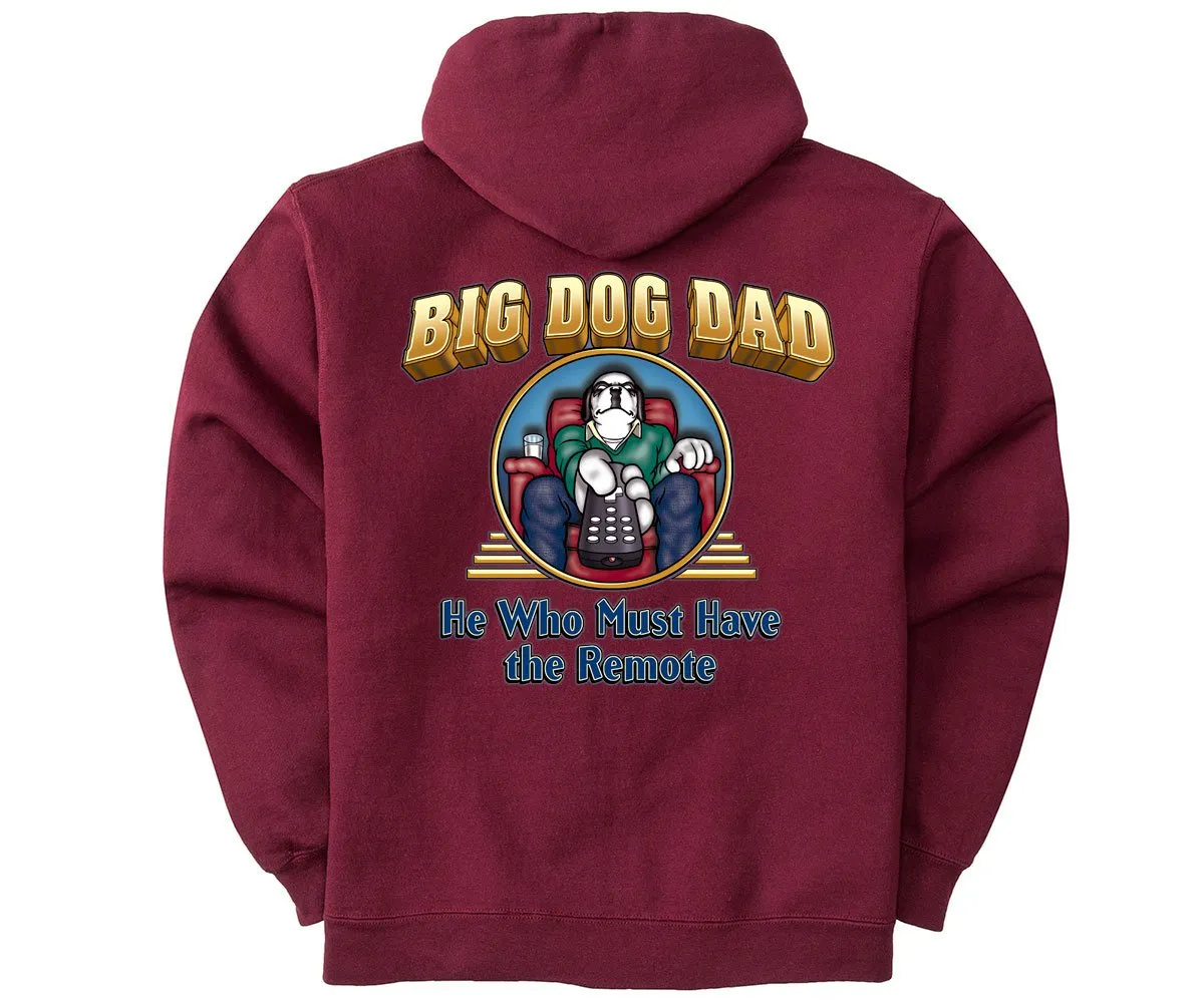 Big Dog Dad Remote Graphic Hoodie