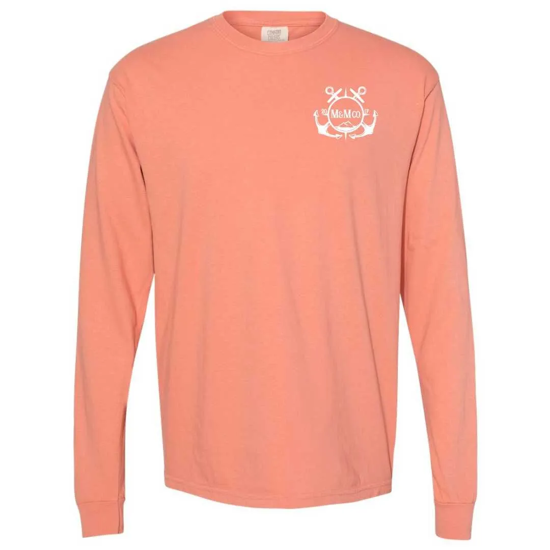 Black Harbor Long Sleeve T-Shirt (Terracotta)