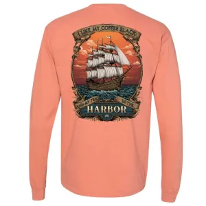 Black Harbor Long Sleeve T-Shirt (Terracotta)