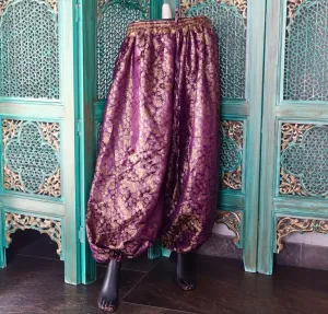 bloomer banarsi magenta/gold