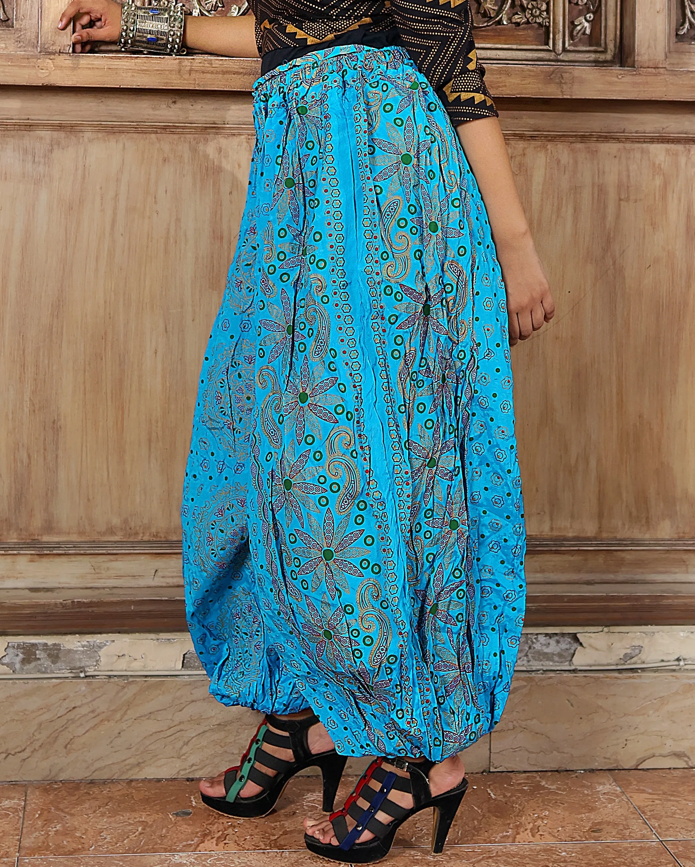 Bloomer Blockprint Turqouise WS