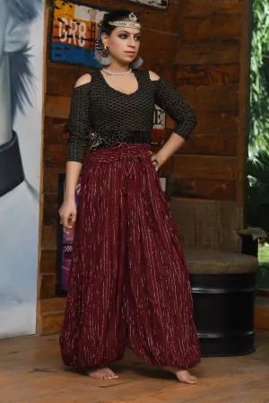 bloomer lurex burgundy WS