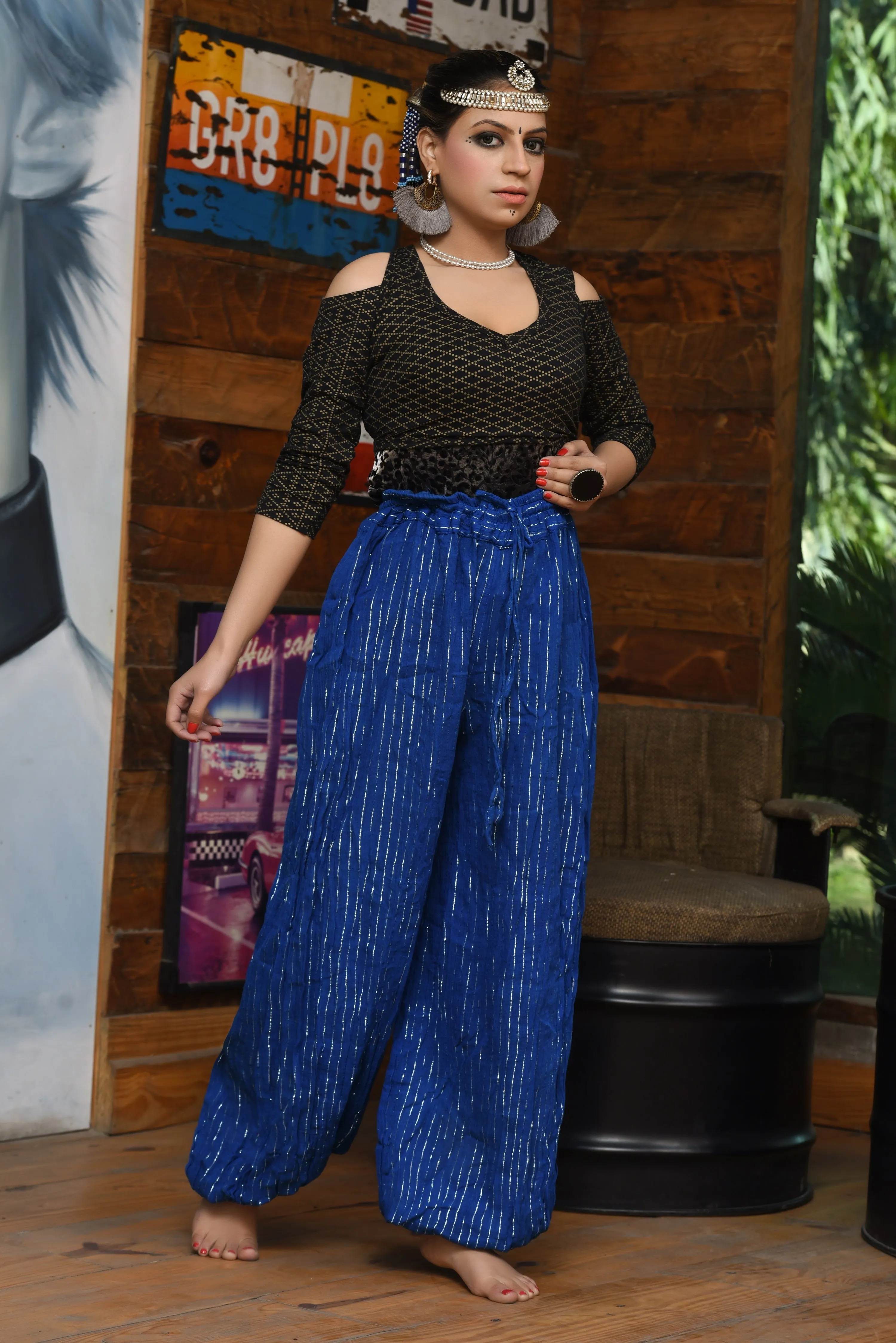 bloomer lurex dark blue WS