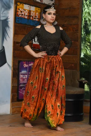 bloomer peacock orange tie dye WS