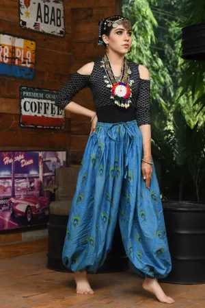 bloomer peacock turqouise