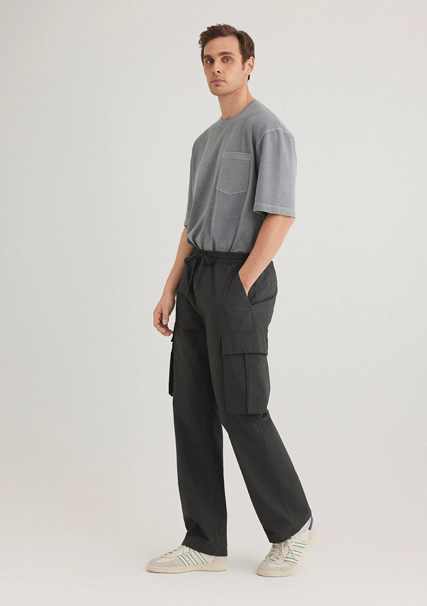 Blue Cargo Pants