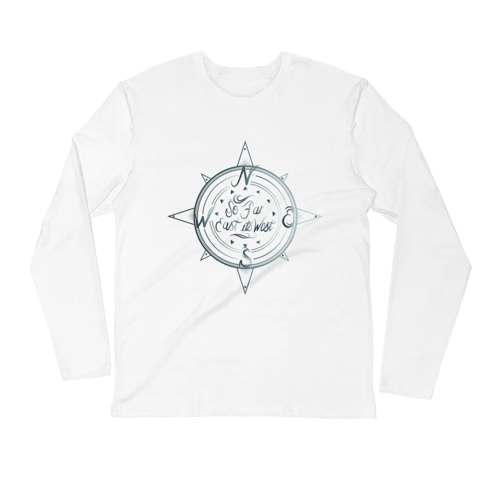 Blue Compass Logo Long Sleeve T-Shirt