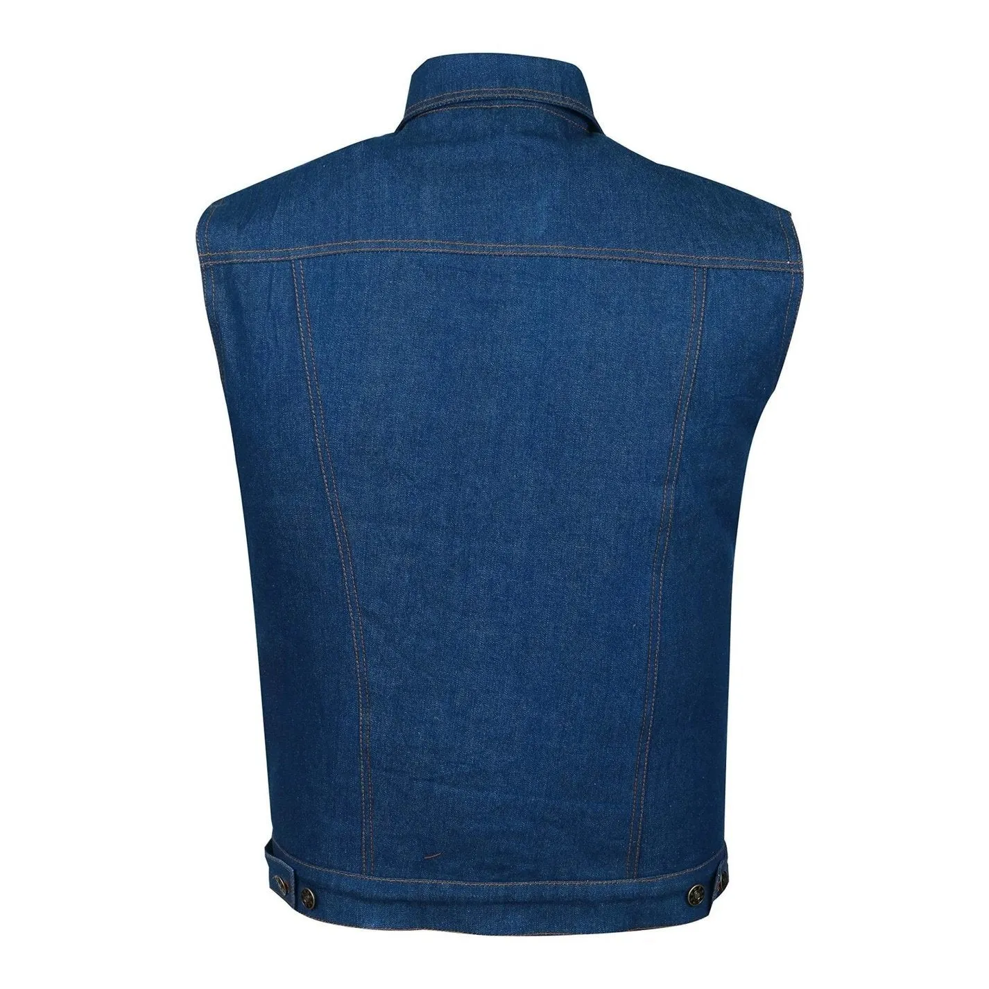 Blue Jeans Trucker Denim Motorcycle Biker Vest