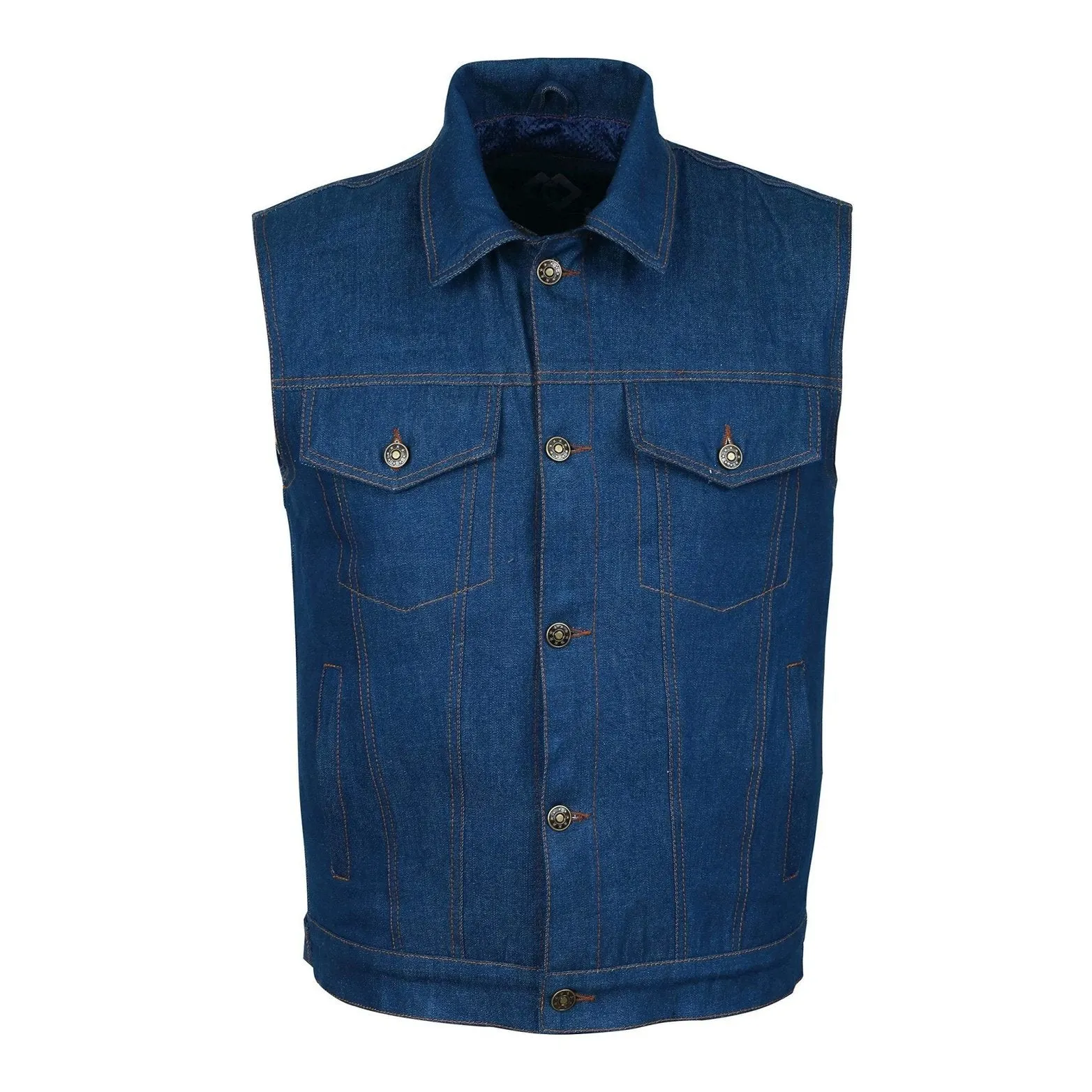Blue Jeans Trucker Denim Motorcycle Biker Vest