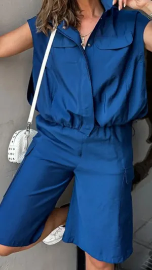 Blue two piece Cargo set