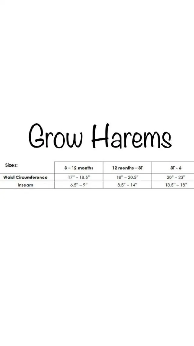 Blush Harem Shorts, Grow-With-Me