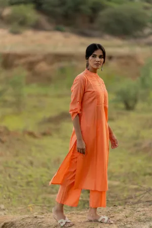 Blush Peach Kurta Set