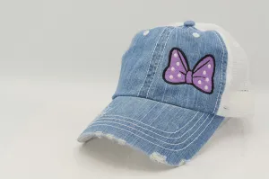 Bow Polka Dot Trucker Hat