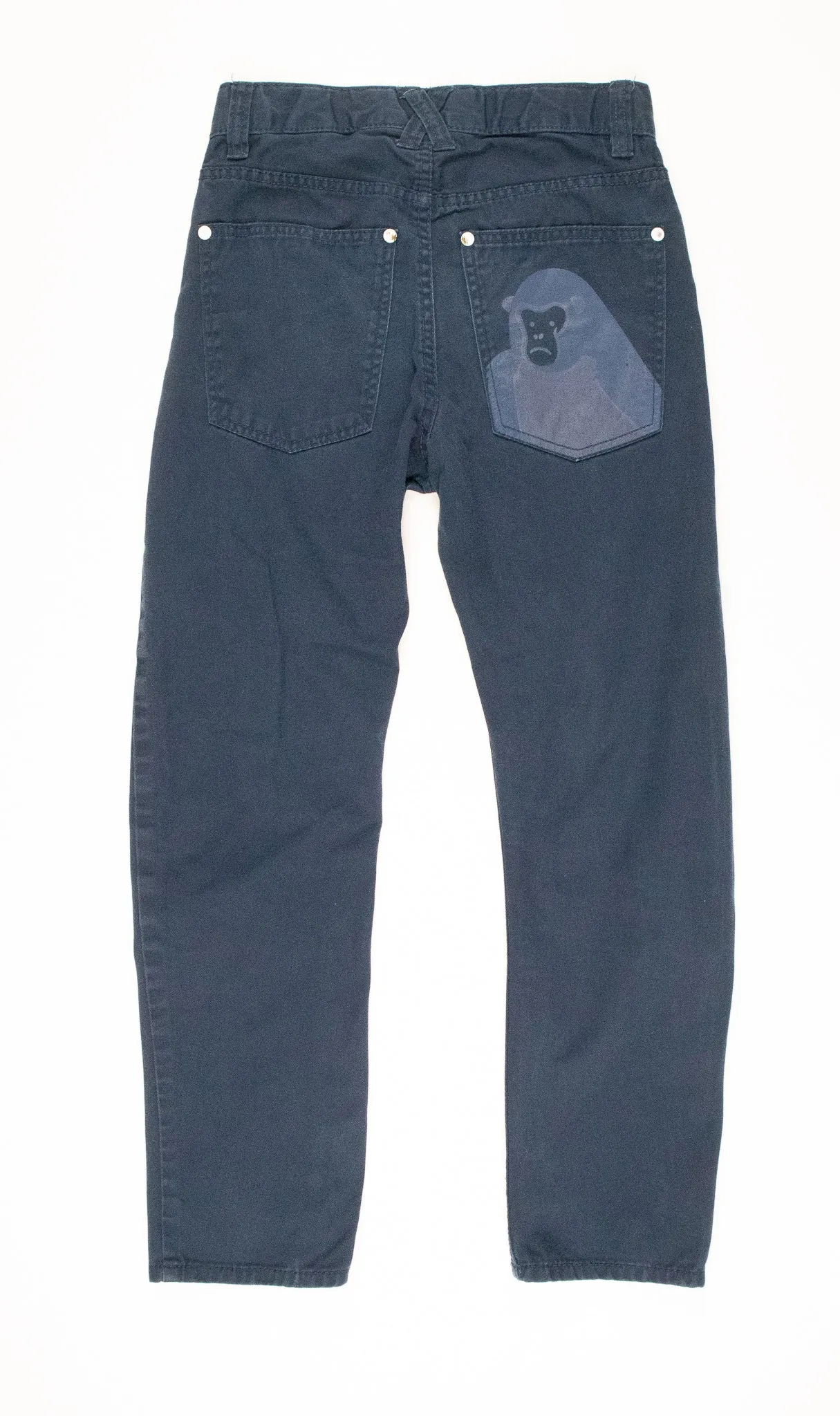 BOY SIZE 9/10 YEARS - H&M, Casual Navy Blue Pants VGUC B49