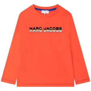Boys Peach 3D Logo Long Sleeve T-Shirt