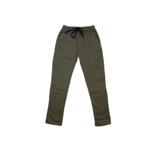 Boys Six Pocket Solid Color Cargo Pant