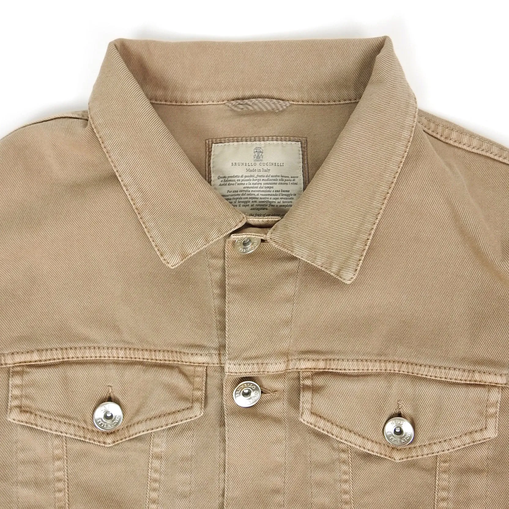 Brunello Cucinelli Denim Trucker Jacket Size 52