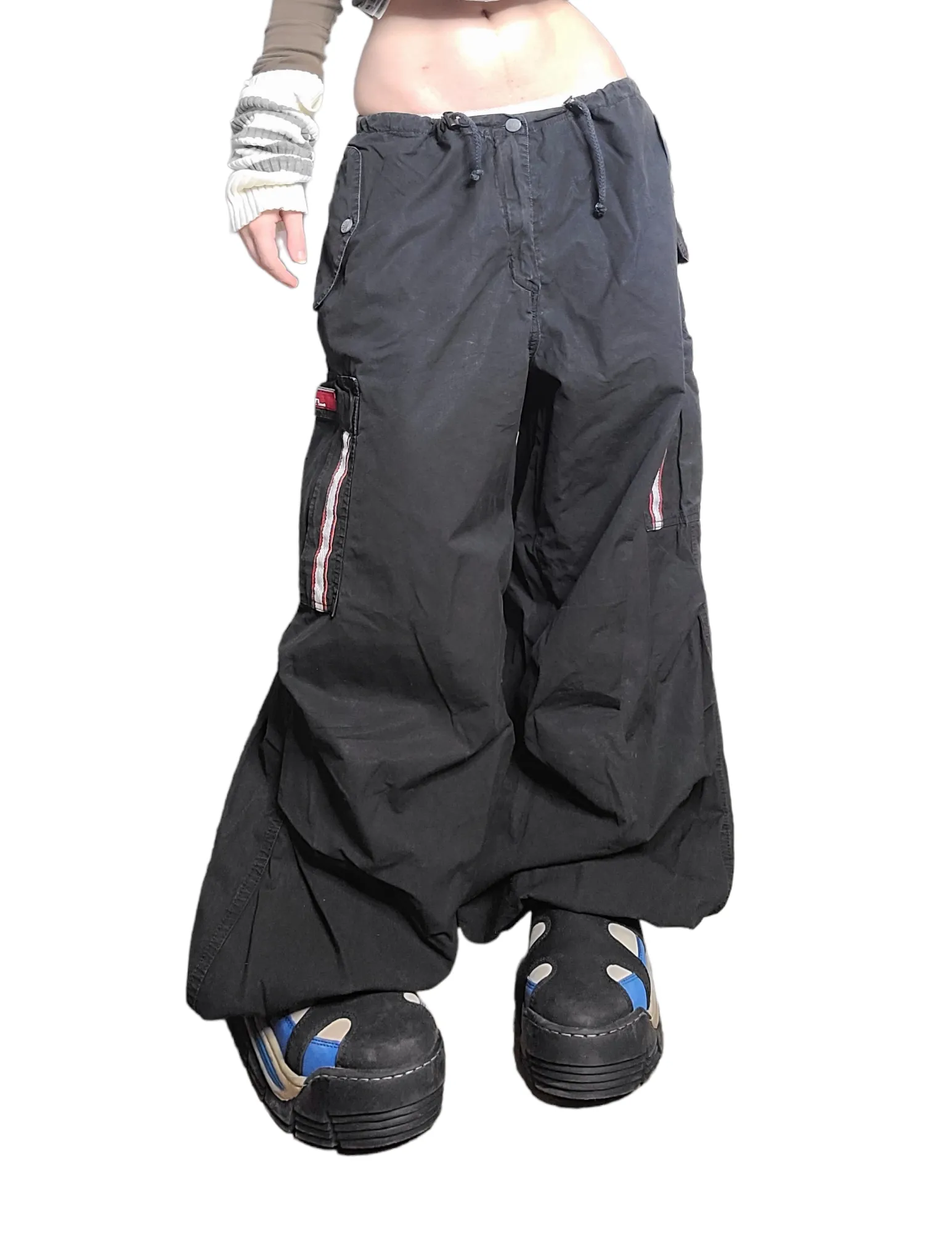 Cargo parachute noir 90s