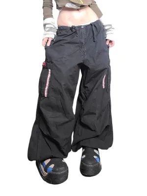 Cargo parachute noir 90s