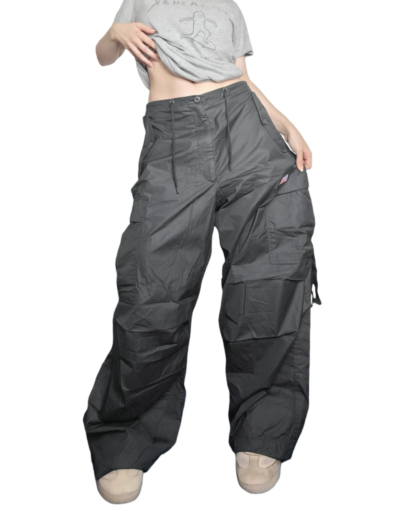 Cargo parachute noir vintage