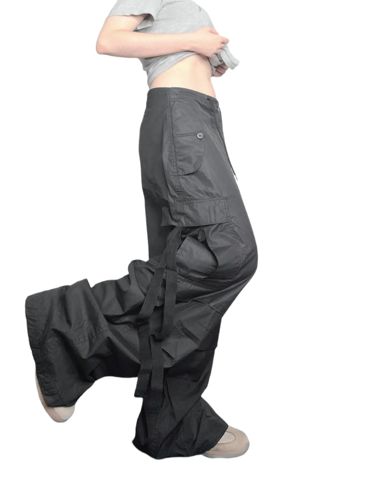 Cargo parachute noir vintage