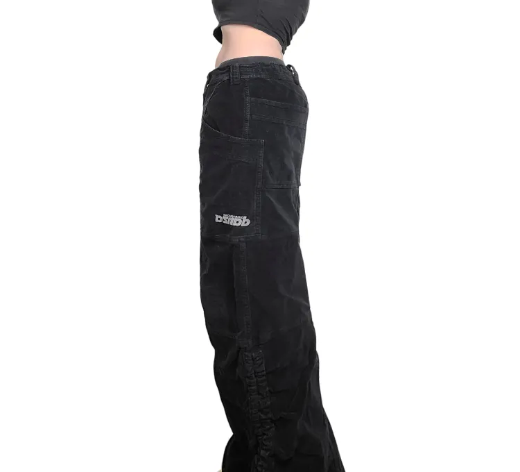 Cargo velours noir hiphop
