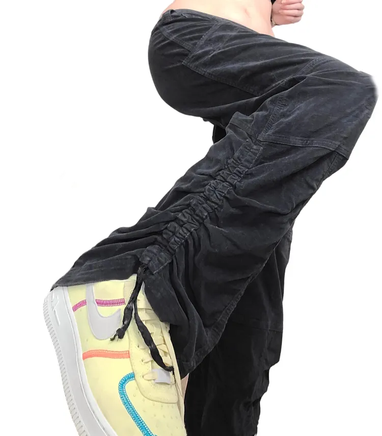 Cargo velours noir hiphop