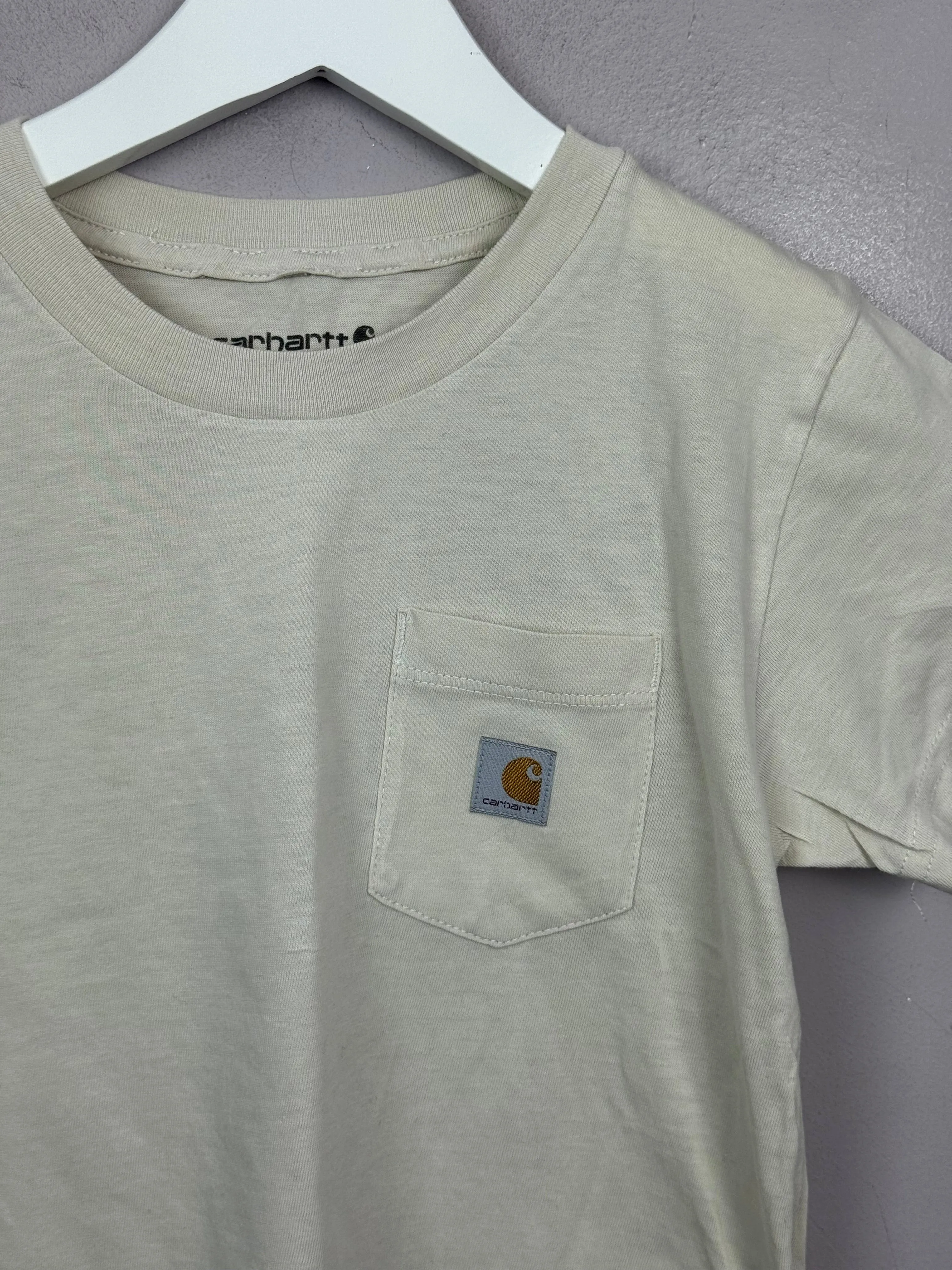 Carhartt Ivory Cropped T-shirt 6y