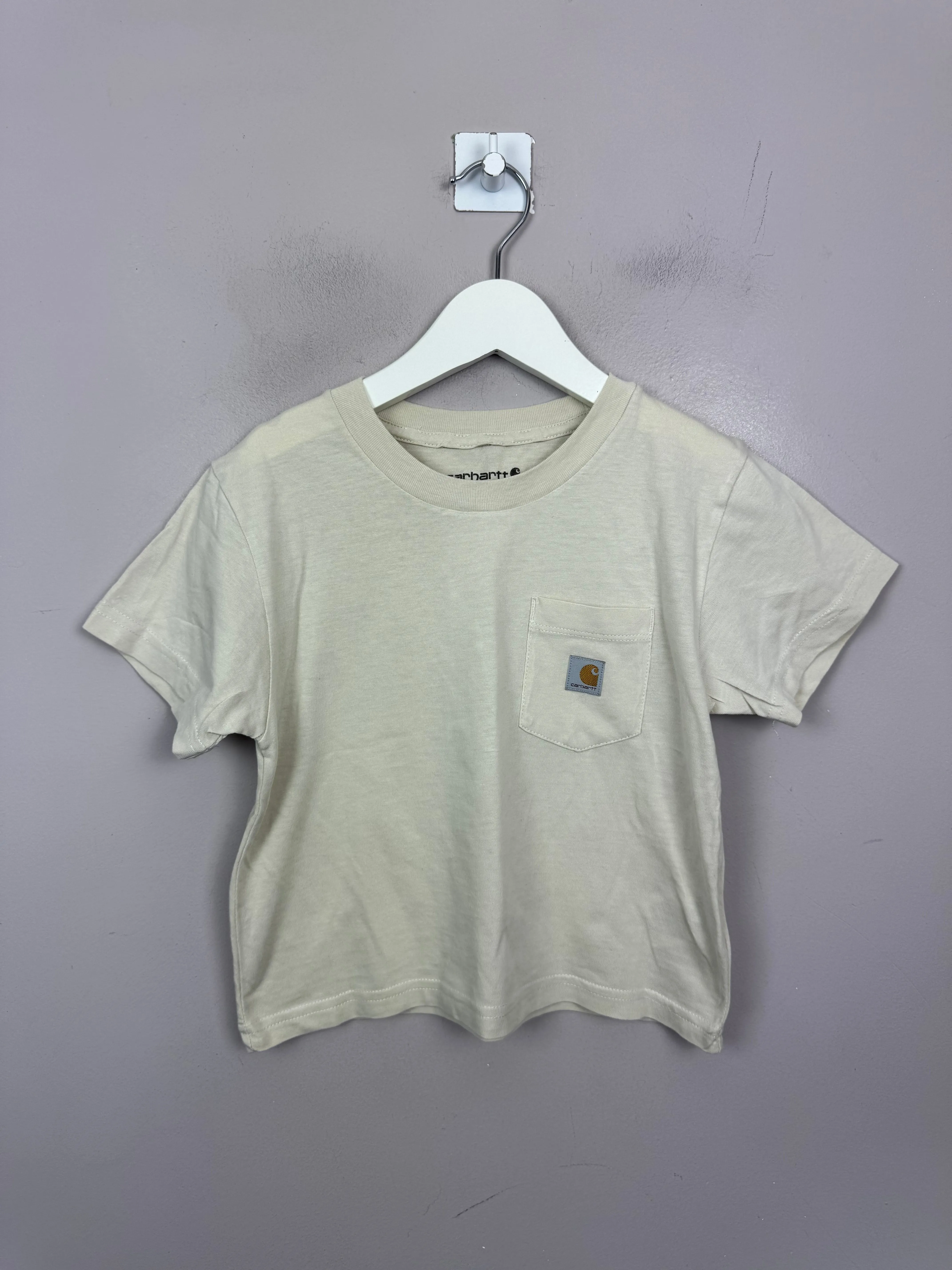 Carhartt Ivory Cropped T-shirt 6y