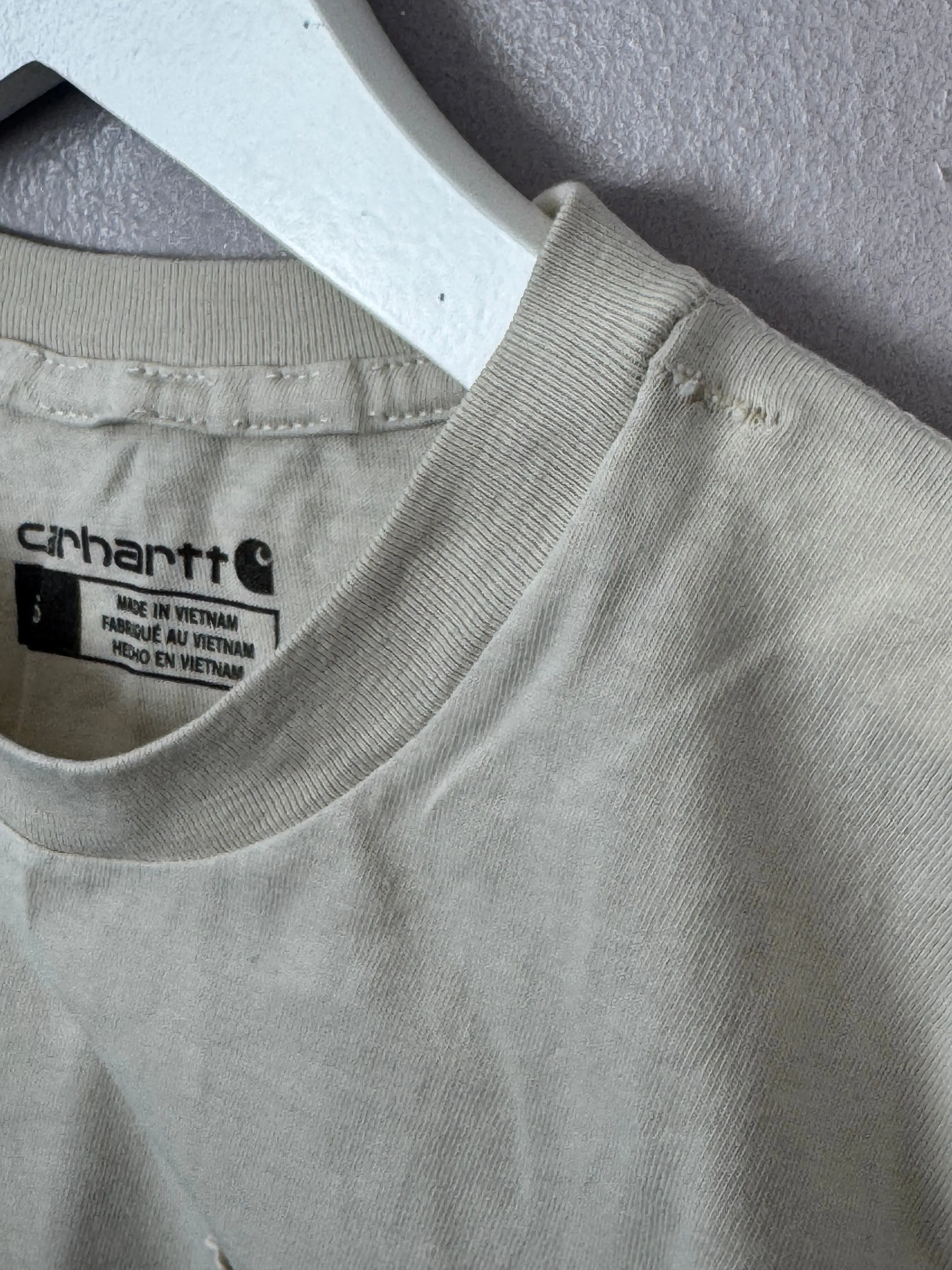 Carhartt Ivory Cropped T-shirt 6y