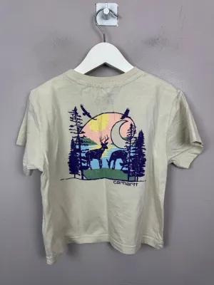 Carhartt Ivory Cropped T-shirt 6y