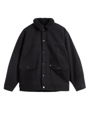 Chaqueta Levi's® Made & Crafted® Long Sherpa Trucker Black Sea Black Rinse