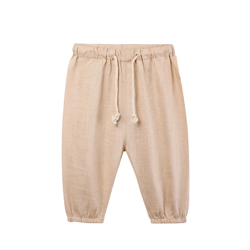 Children’s Cotton and Linen Harem Pants