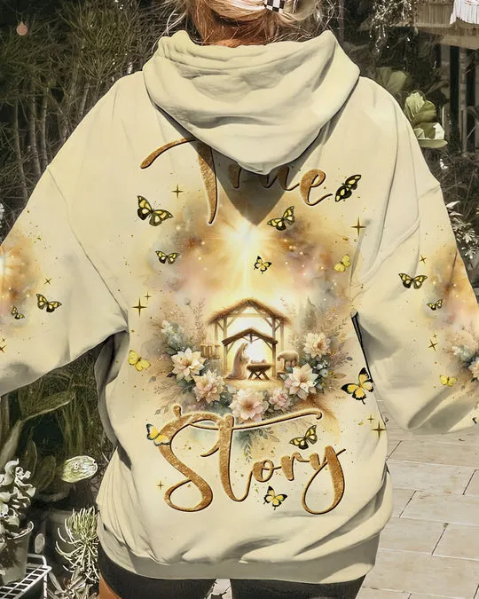 Christianartbag Clothing, True Story Women's All Over Print Shirt, Graphic Hoodie, Christian Clothing, Christmas Gift, CABCT05141123.