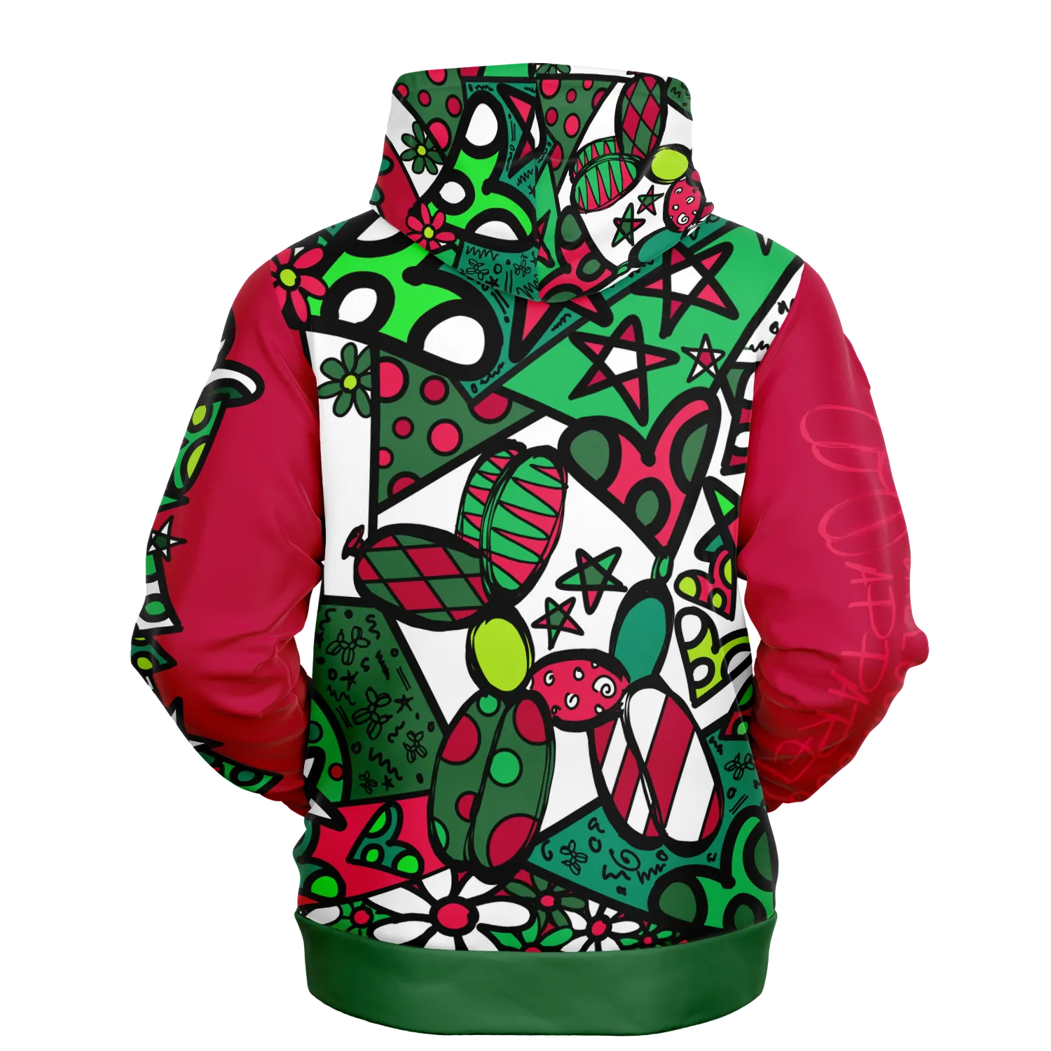 Christmas Patchwork Pup - Premium Hoodie