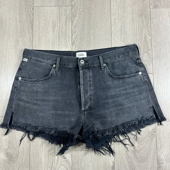 Citizen of Humanity Annabelle Raw Hem Denim Jean Shorts