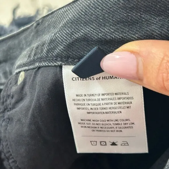 Citizen of Humanity Annabelle Raw Hem Denim Jean Shorts