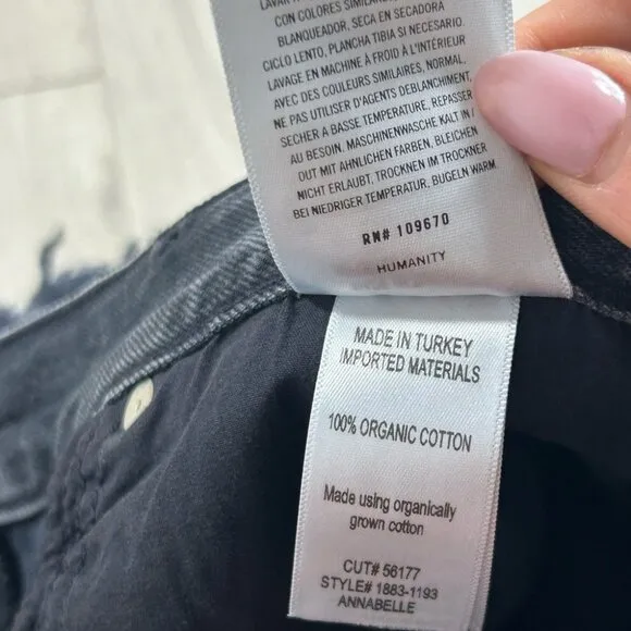 Citizen of Humanity Annabelle Raw Hem Denim Jean Shorts