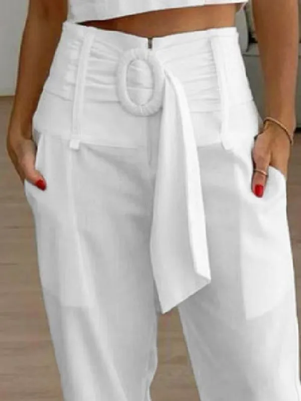 Classic Casual Cropped Pants