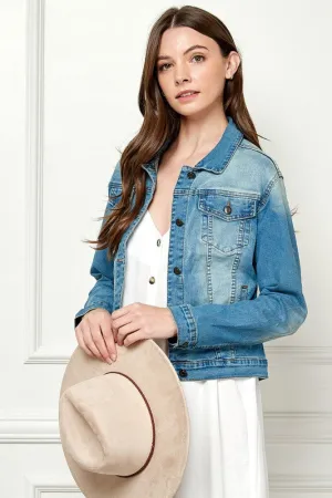 Classic Trucker Denim Jacket - Curvy
