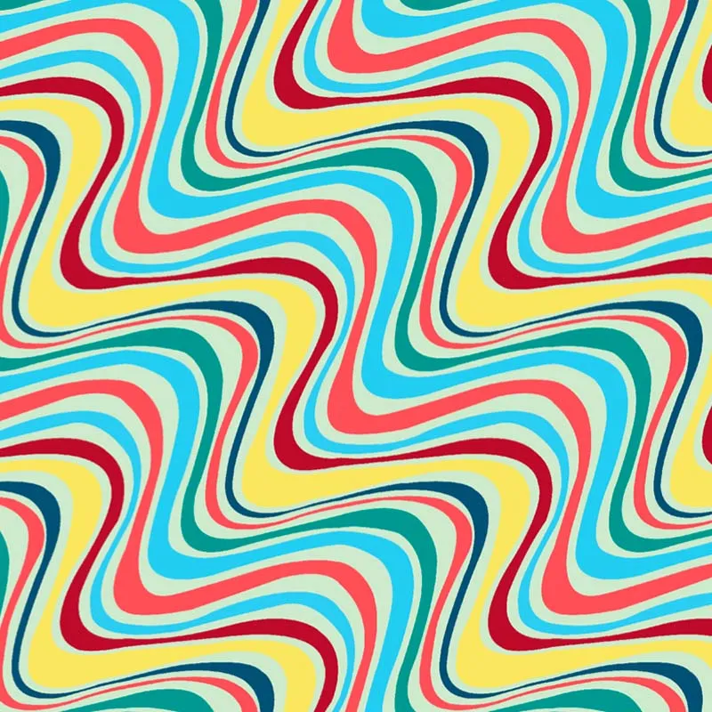 Coddi & Womple Rainbow River Adult Soft Pants - Vintage Surf Swirl
