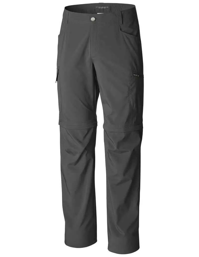 Columbia Men Grey Silver Ridge Stretch Convertible Pant