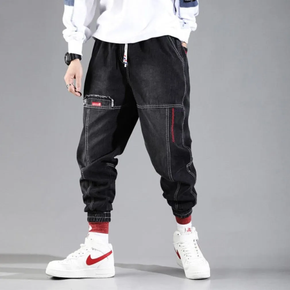 ContiNent 33 Streetwear Hip Hop Cargo Pants Men&#39;s jeans Cargo Pants Elastic Harun pants Joggers Pants In Autumn and Spring Men Cloth