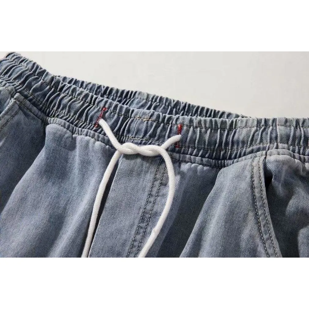 ContiNent 33 Streetwear Hip Hop Cargo Pants Men&#39;s jeans Cargo Pants Elastic Harun pants Joggers Pants In Autumn and Spring Men Cloth